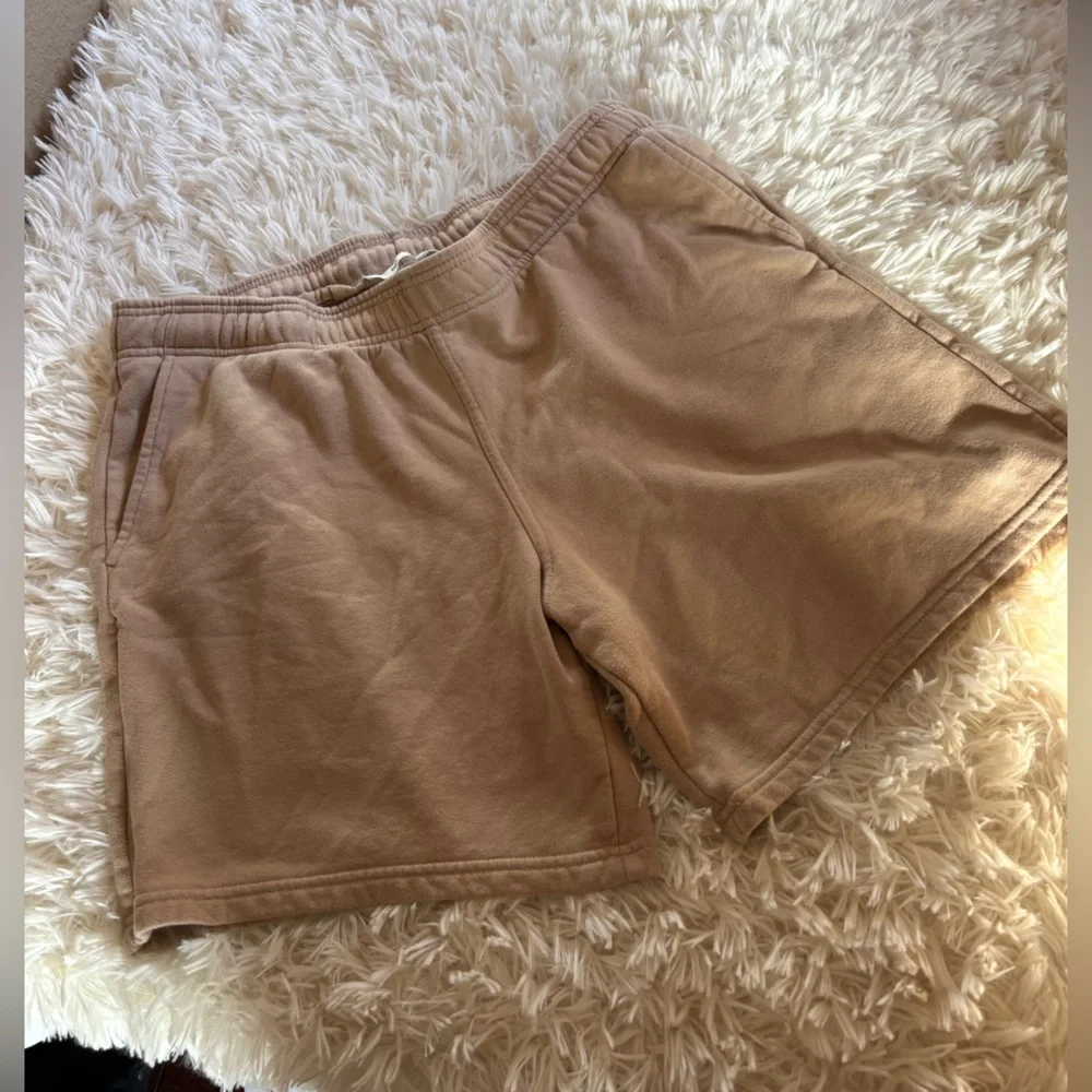 BP Nordstrom tan knit loose fit drawstring shorts size large
